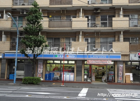 コンビニ　ローソン新宿山吹町店（コンビニ）まで80m