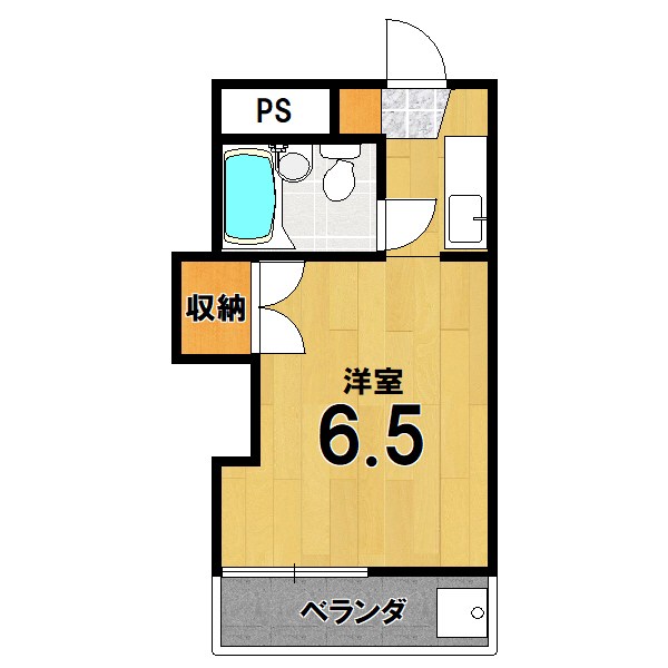 ハイツ茶山の間取り写真