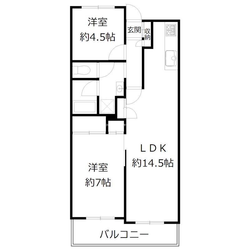 第2サンライフの間取り写真