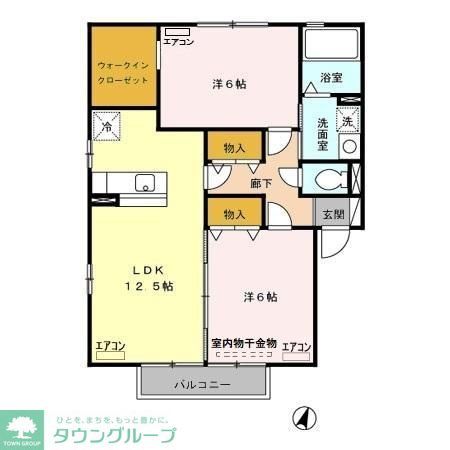 フレシール Bの間取り写真