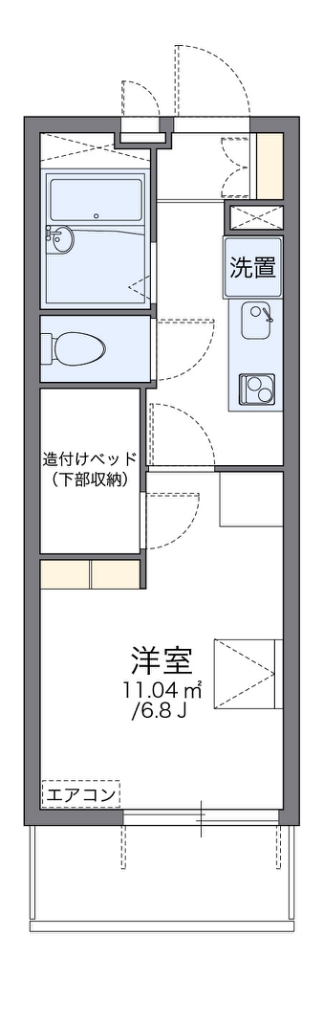 レオパレスフジIIの間取り写真
