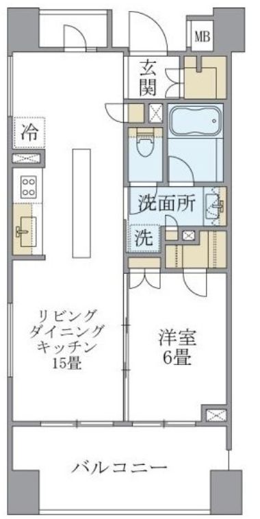 アパートメンツ三田の間取り写真