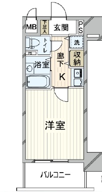 リーガル北梅田の間取り写真