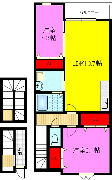 サニーヒルの間取り