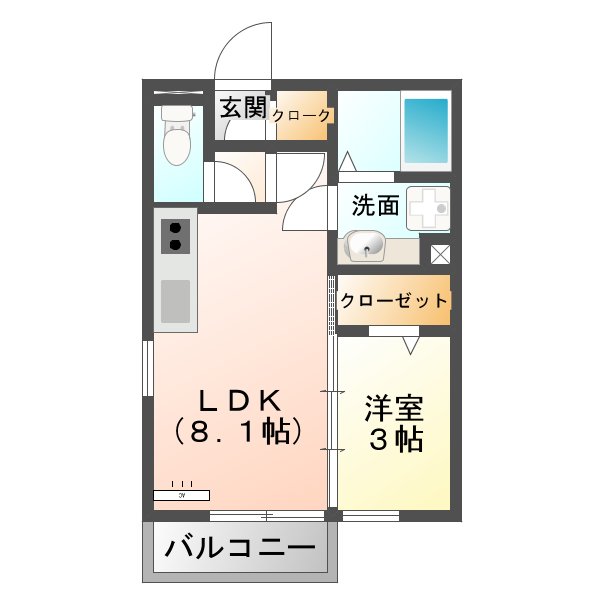 クラリス三吉の間取り