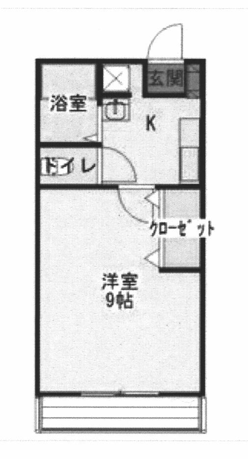 前橋市関根町のアパートの間取り