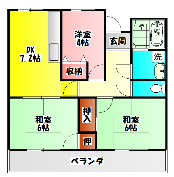 グレースシャトーの間取り