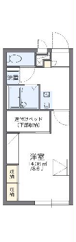 レオパレス拓諭１７の間取り