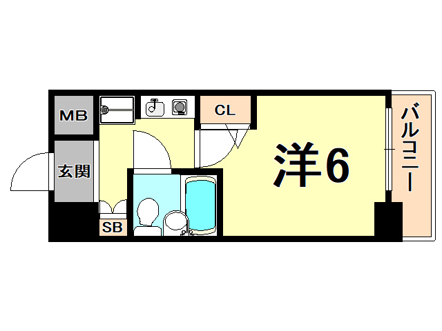 西宮市和上町のマンションの間取り