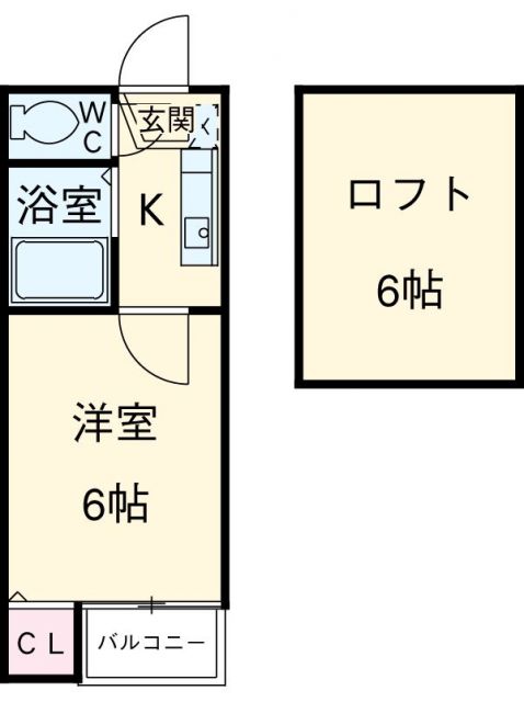 愛知県名古屋市中村区乾出町３（アパート）の賃貸物件の間取り