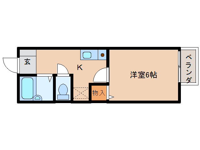 奈良県五條市今井２（アパート）の賃貸物件の間取り