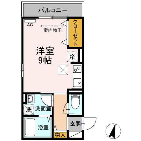 福山市駅家町大字万能倉のアパートの間取り