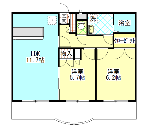 アナオークヒルの間取り