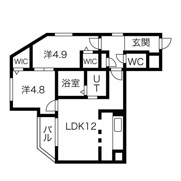 レジデンス北18条の間取り