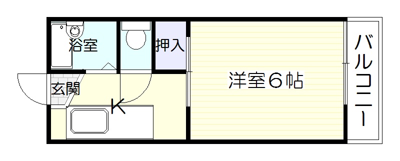 鹿児島市南郡元町のマンションの間取り