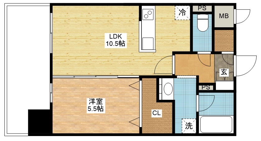 ABITI浜町の間取り