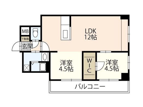 ライブ・オーク幟町の間取り