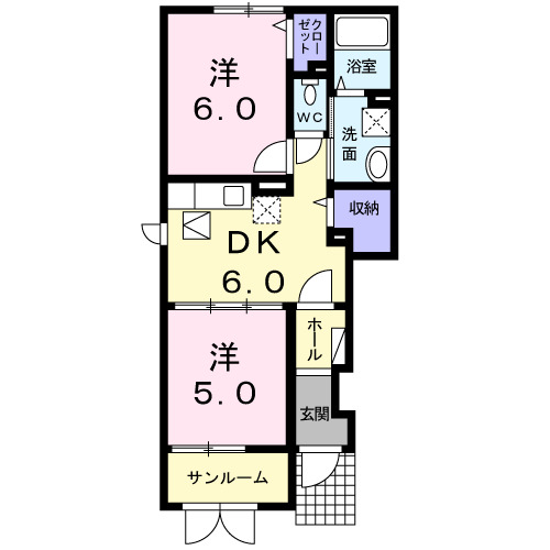 ファインハルエールVの間取り