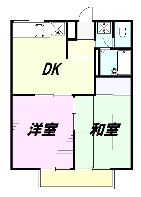 八王子市清川町のアパートの間取り