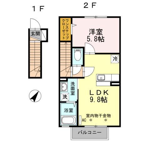 タイムズパークＴＫの間取り