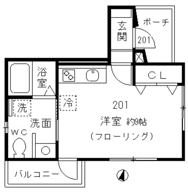 ハピネス駒沢の間取り