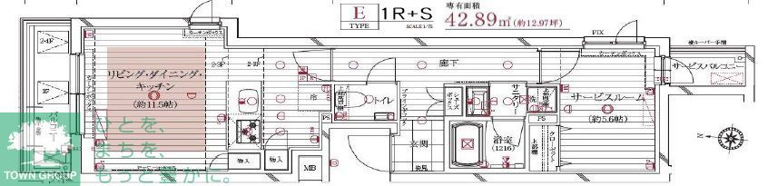 レガリス新高円寺の間取り