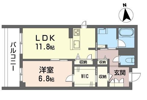 さいたま市緑区東浦和のマンションの間取り