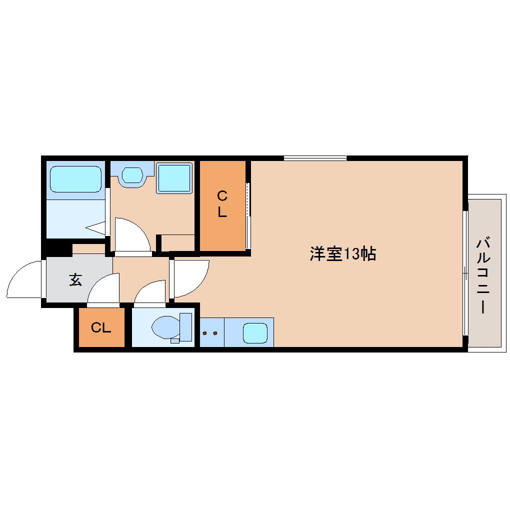 奈良市南城戸町のマンションの間取り