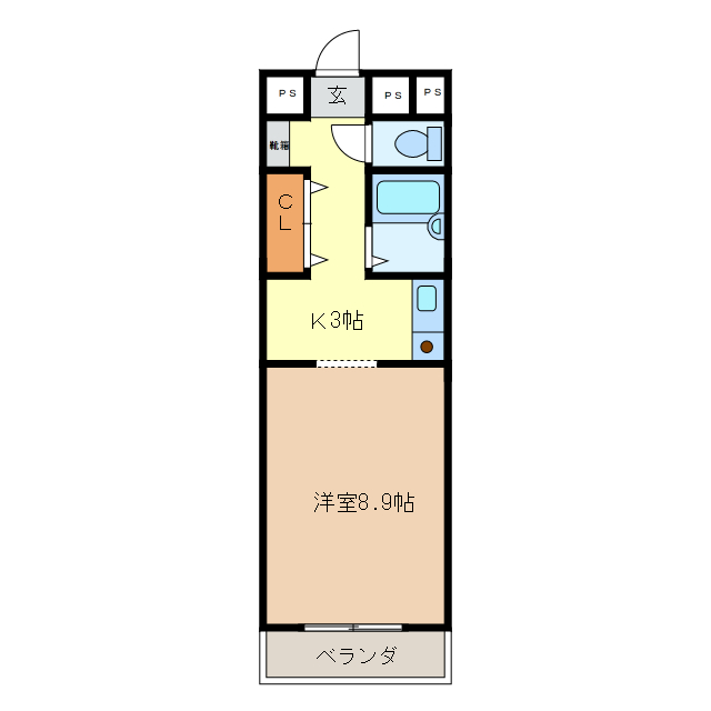 サンロイヤル大門の間取り