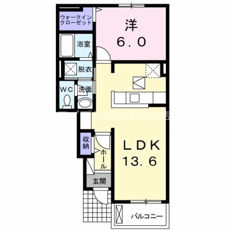 エレガンス松山の間取り