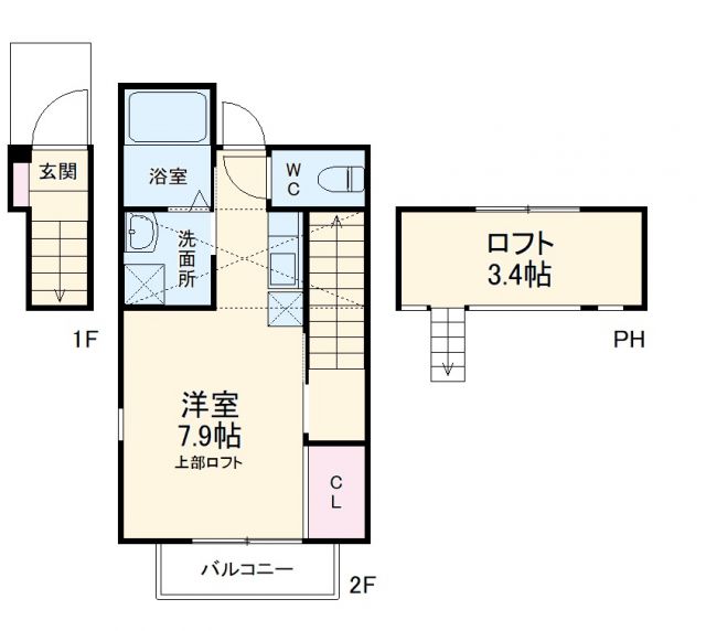 Ｍａｎｄａｒｉｎｏ　Ｐｅｓｃａの間取り