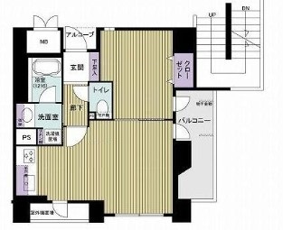 【江東区大島のマンションの間取り】