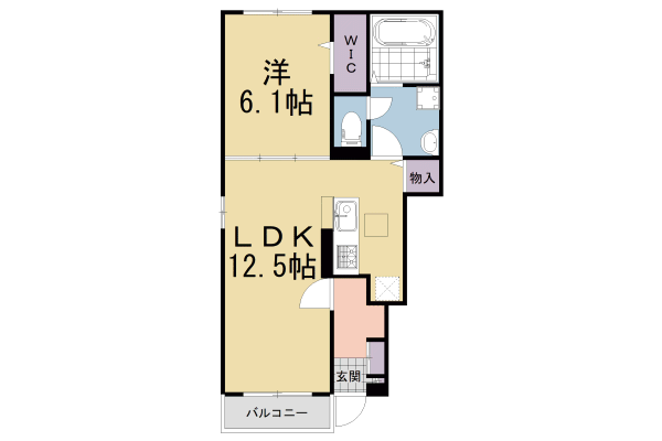 エスポワール下赤田の間取り