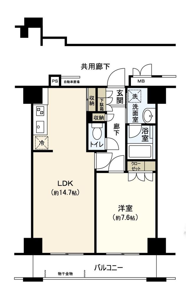 レジデンス仙台駅東の間取り