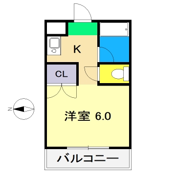 サニーパレス朝倉の間取り