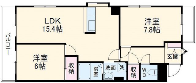 【名古屋市守山区守牧町のマンションの間取り】