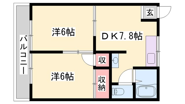 ジャスティ加古川東の間取り