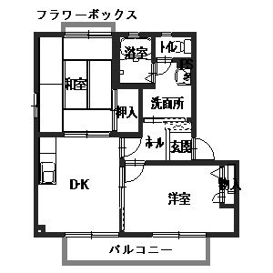 スュッド　コリーヌ　A・Bの間取り