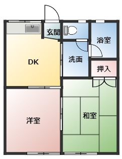 スカイハイツ静波の間取り