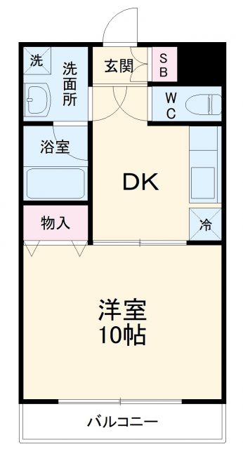 つくば市東新井のマンションの間取り