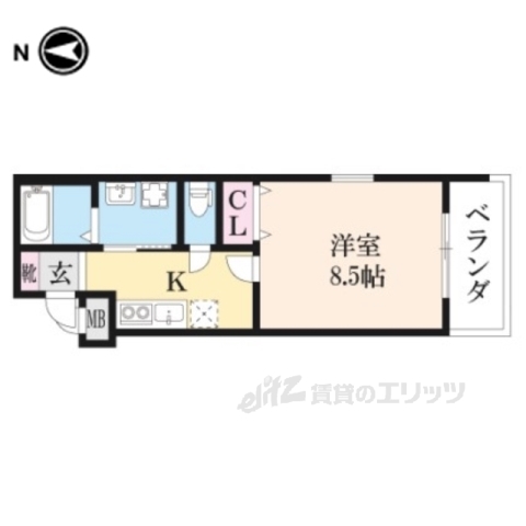 サクシード西大手筋の間取り