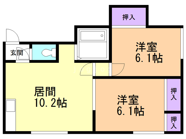 ハイツ金野の間取り