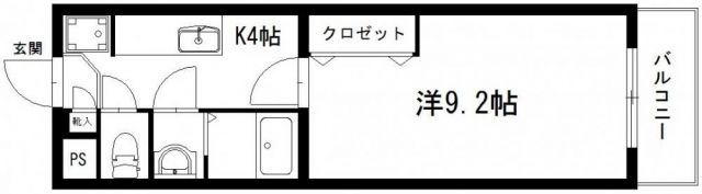 静岡市駿河区池田のマンションの間取り