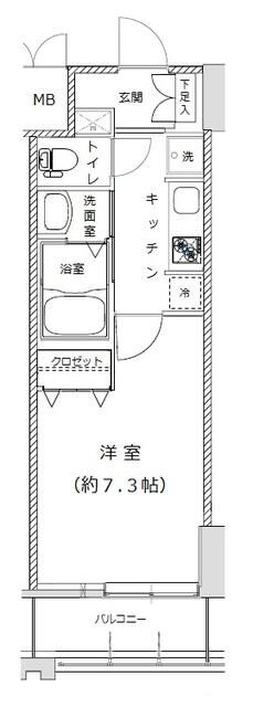 江東区亀戸のマンションの間取り