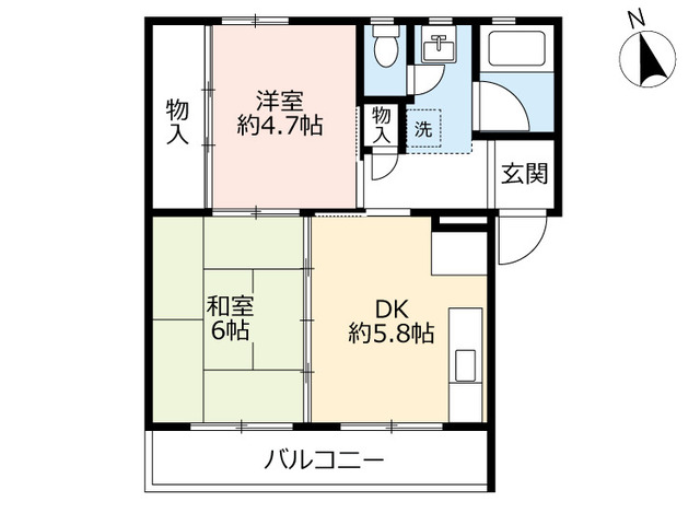 ＵＲ新金岡第一の間取り