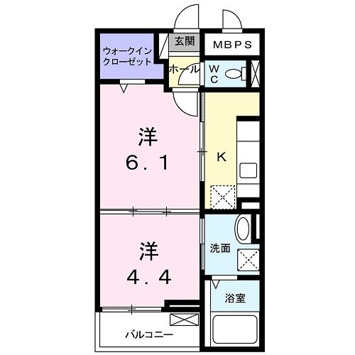 ｓｃｈｏｎｅ小町の間取り