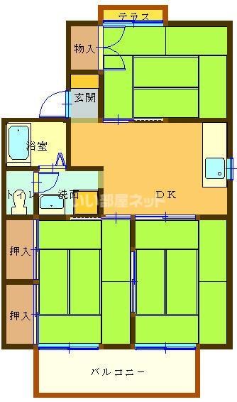 セジュール羽田Ｂの間取り