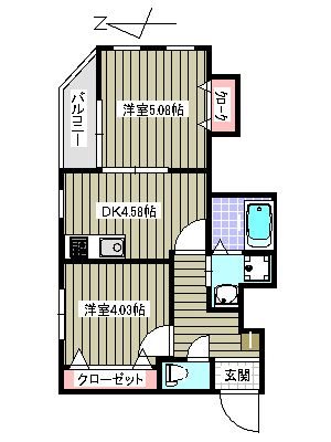 ユゥ＆ミィ金山駅前D棟の間取り