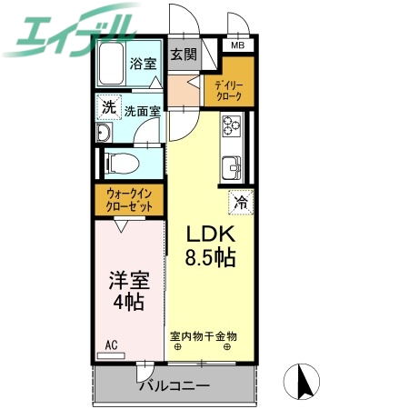 タウンコートIの間取り