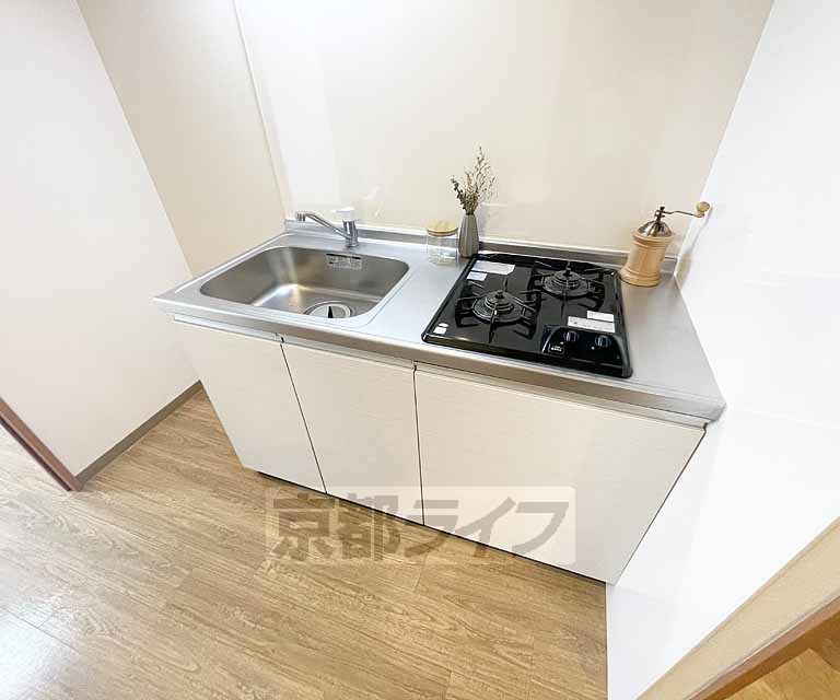 キッチン　ガスコンロ設置可